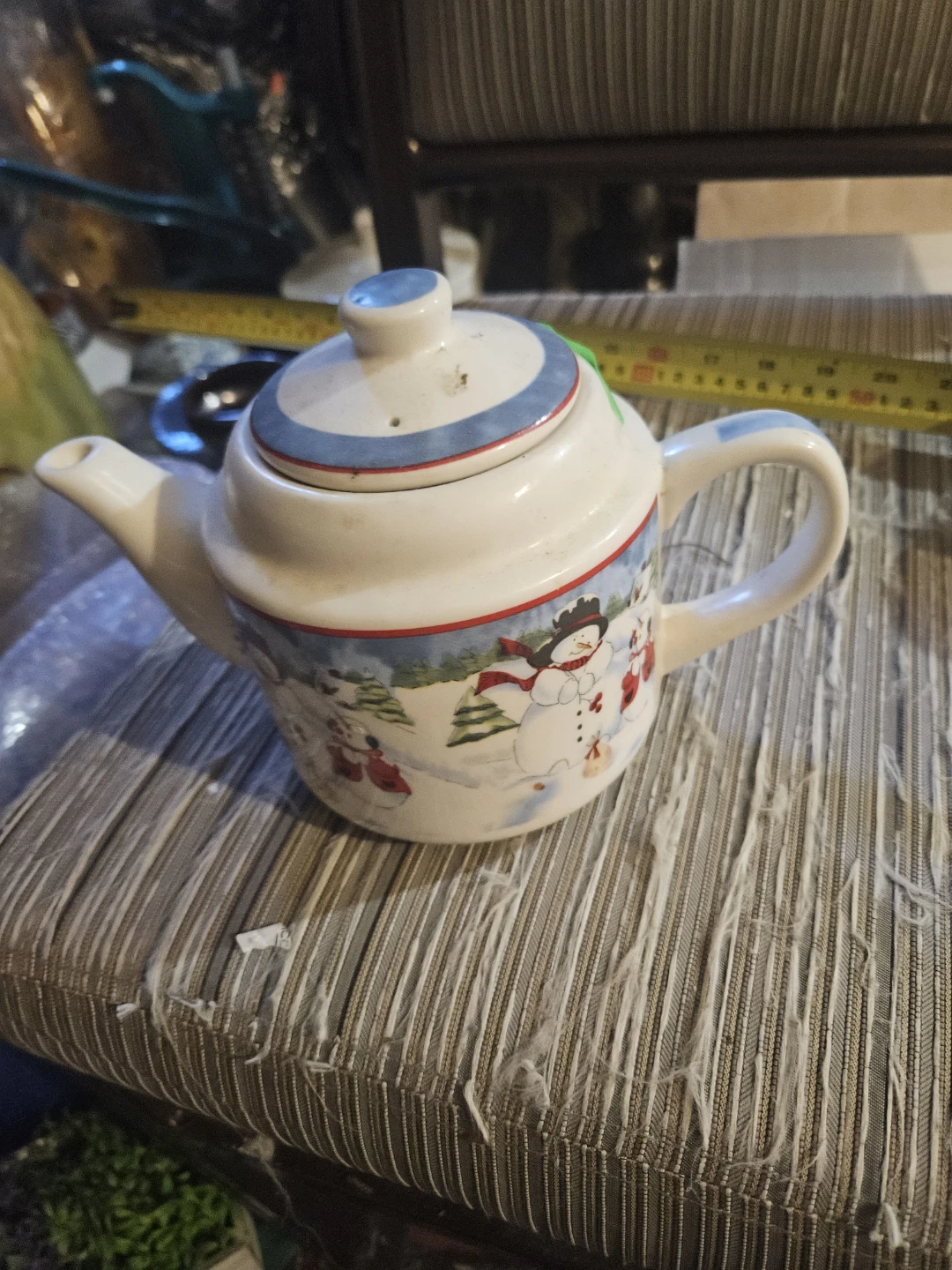 Snowman Ceramic Teapot - photo 4