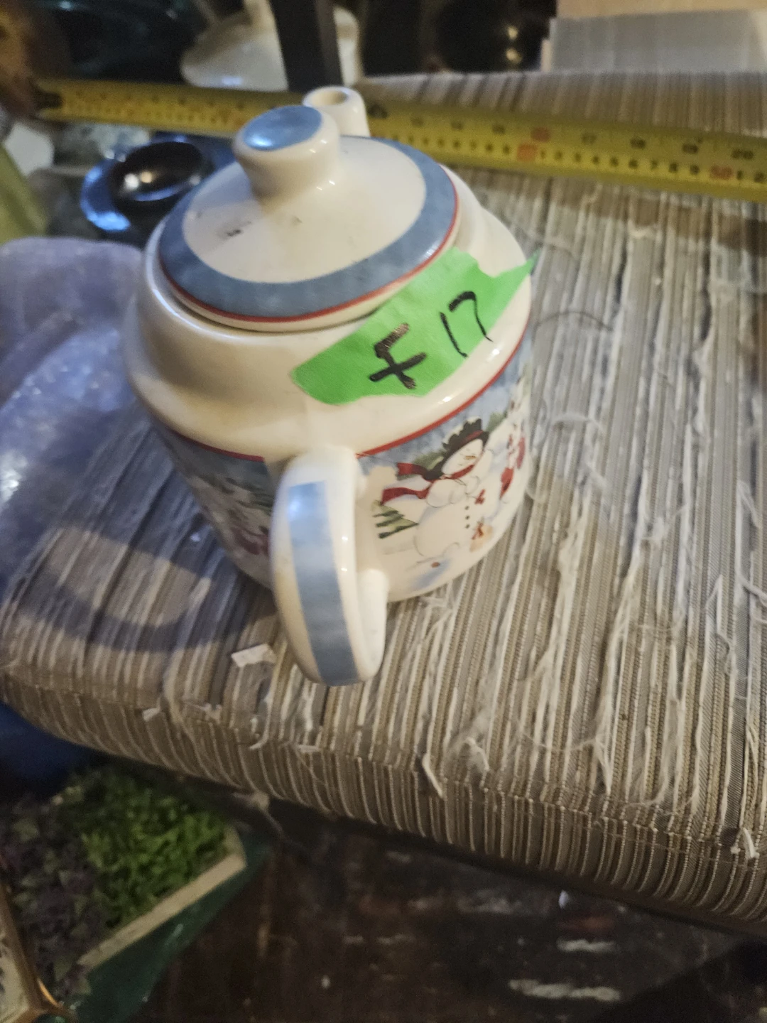 Snowman Ceramic Teapot - photo 5