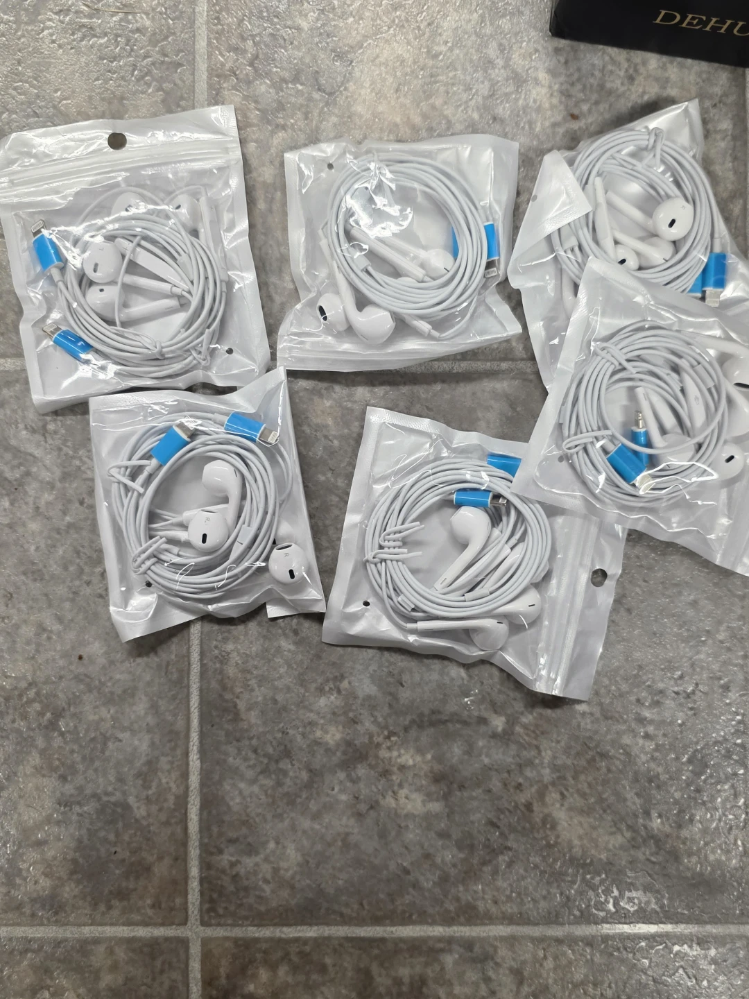 White Earbuds with Lightning Connector