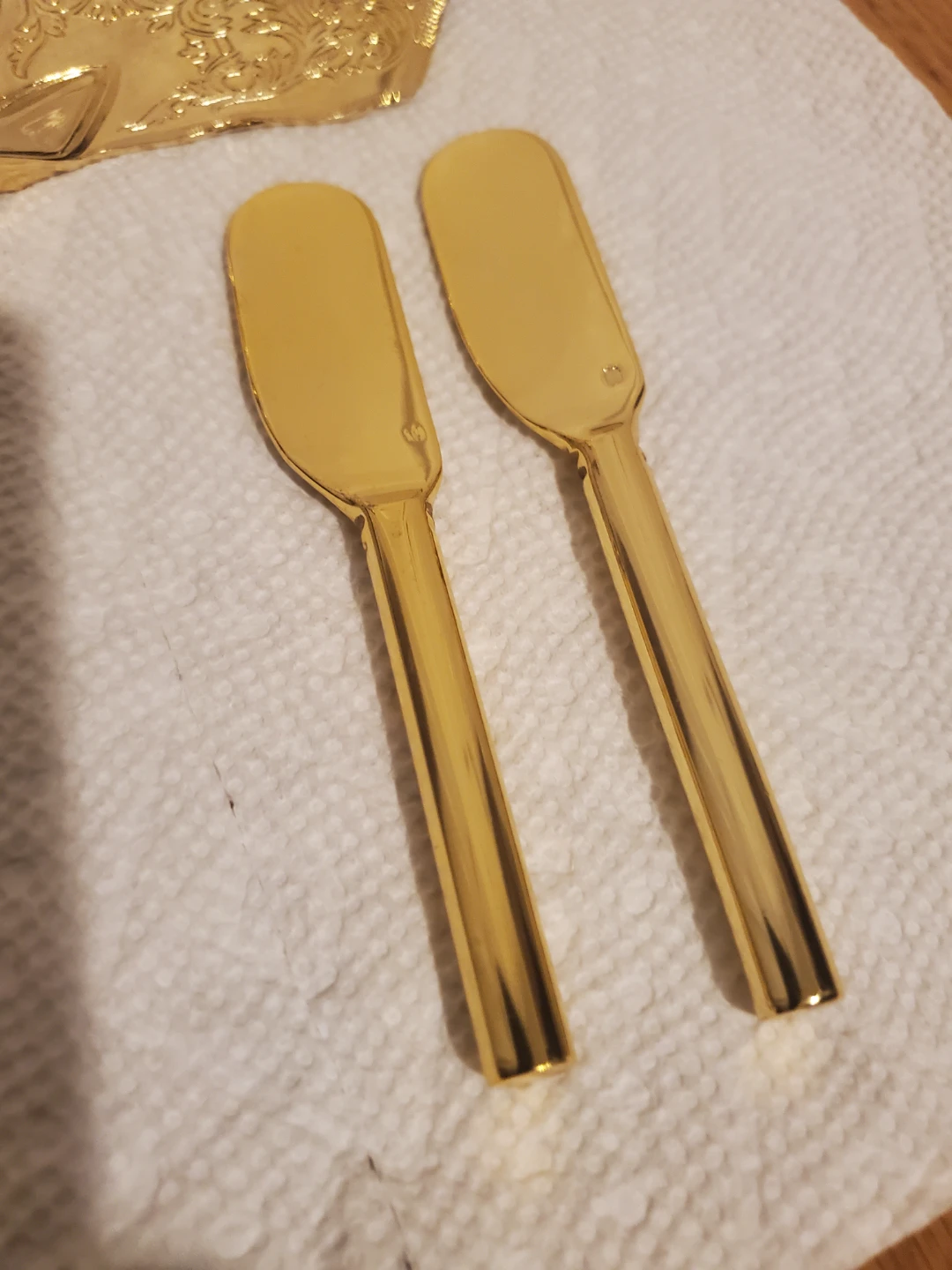 Gold Tone Cake Server Set with 2 Spreaders - photo 4