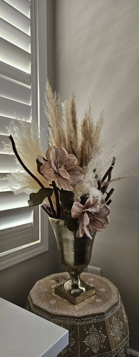 Vase with Dried Flowers and Branches