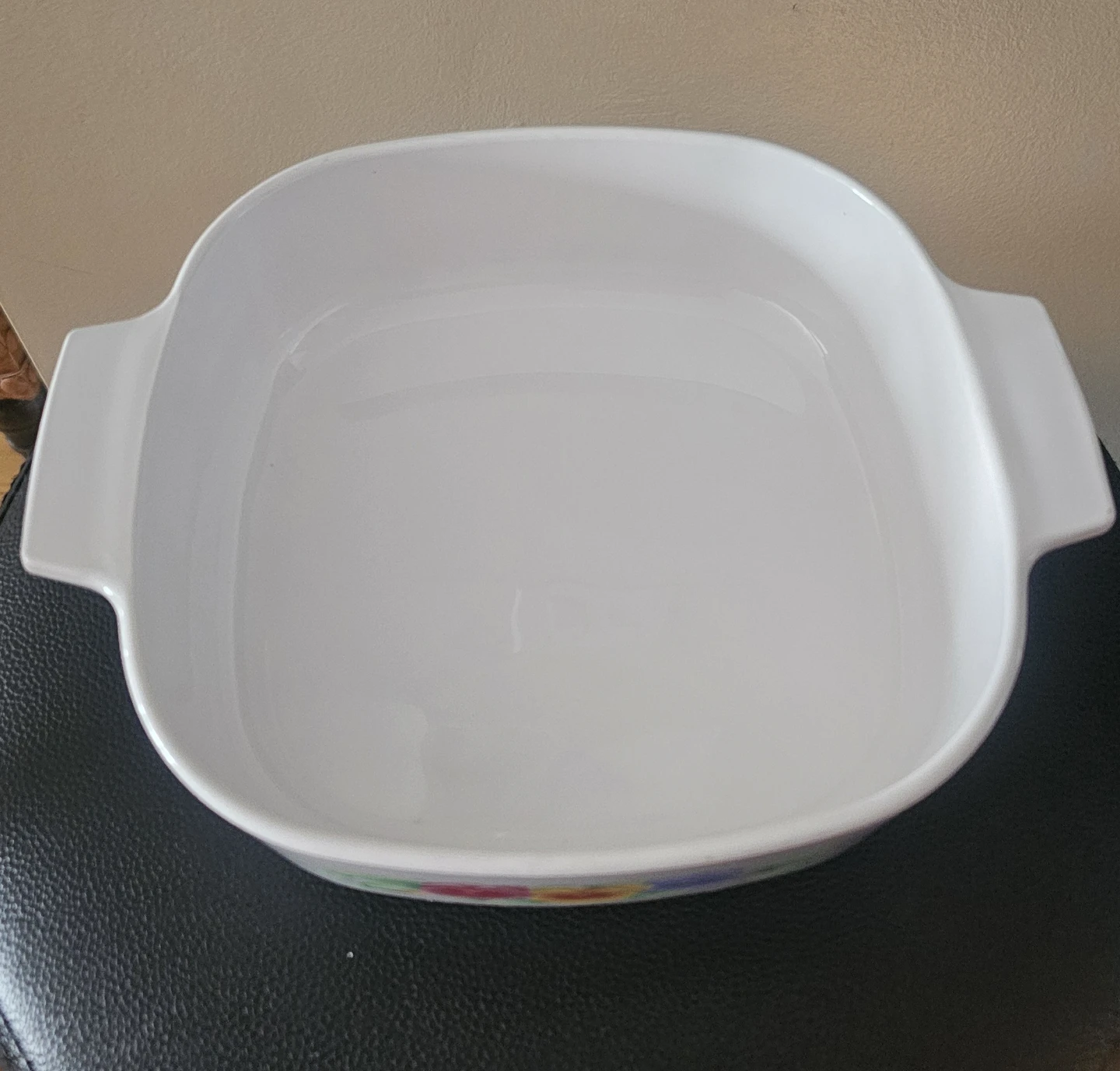 CorningWare White Floral Casserole Dish with Lid - photo 3