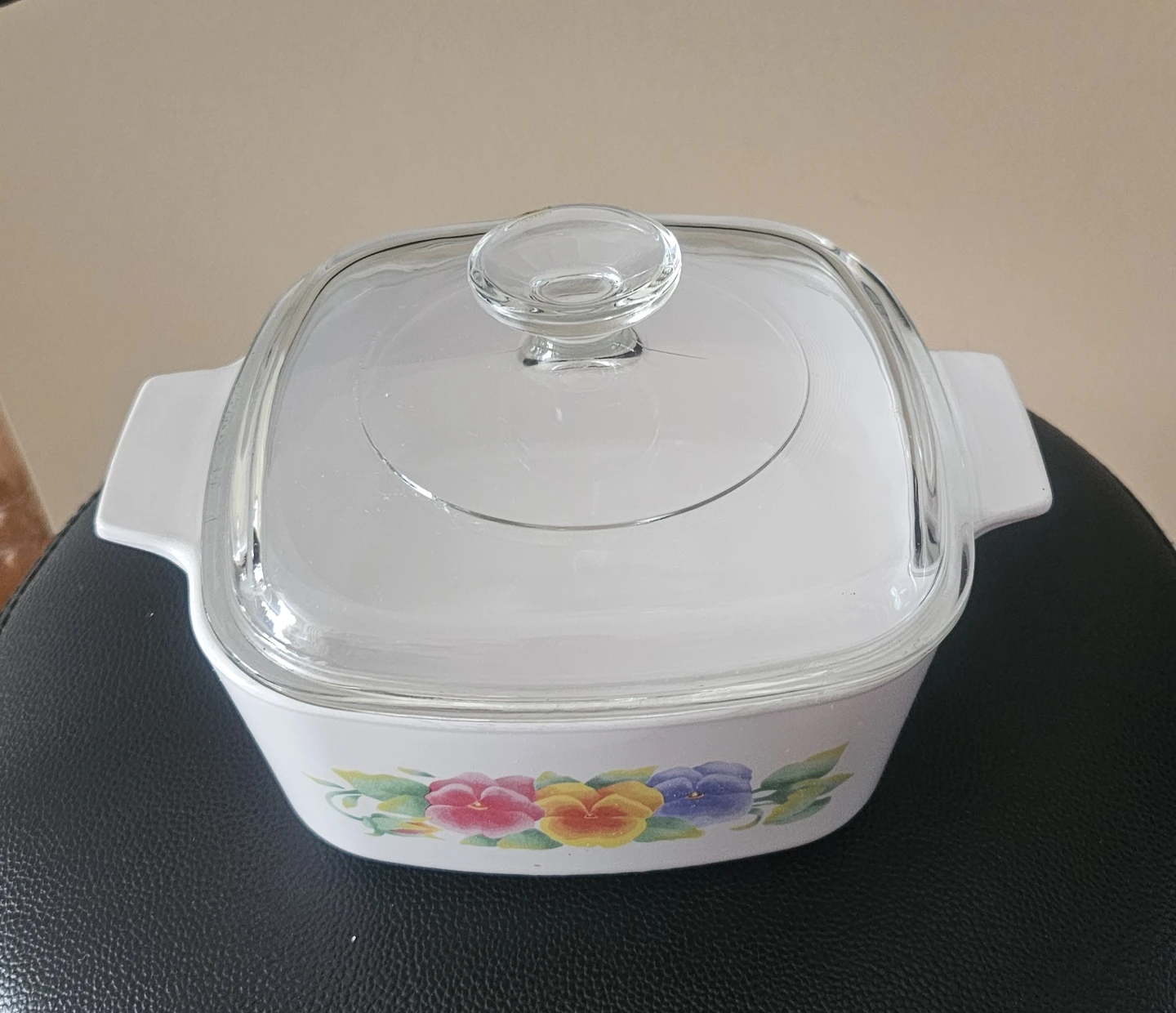 CorningWare White Floral Casserole Dish with Lid - photo 5