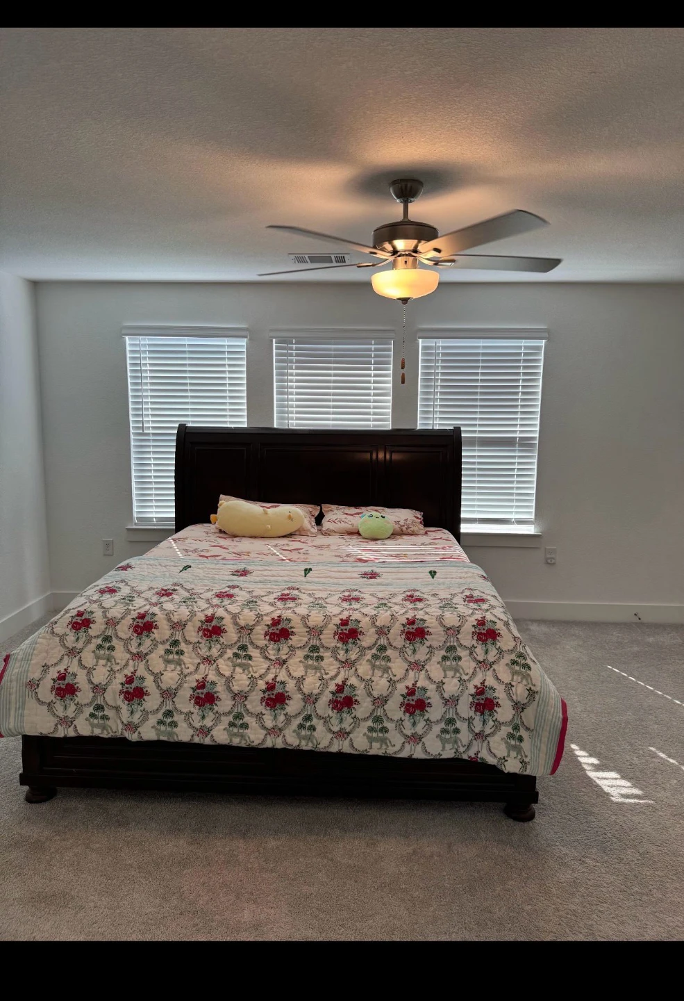 Ashely Dark Wood Sleigh Bed Frame and mattress - photo 2