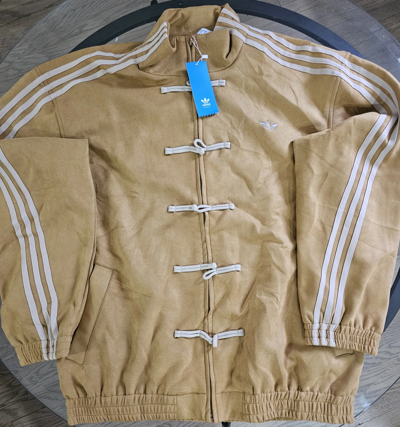 Adidas Track Jacket Tan