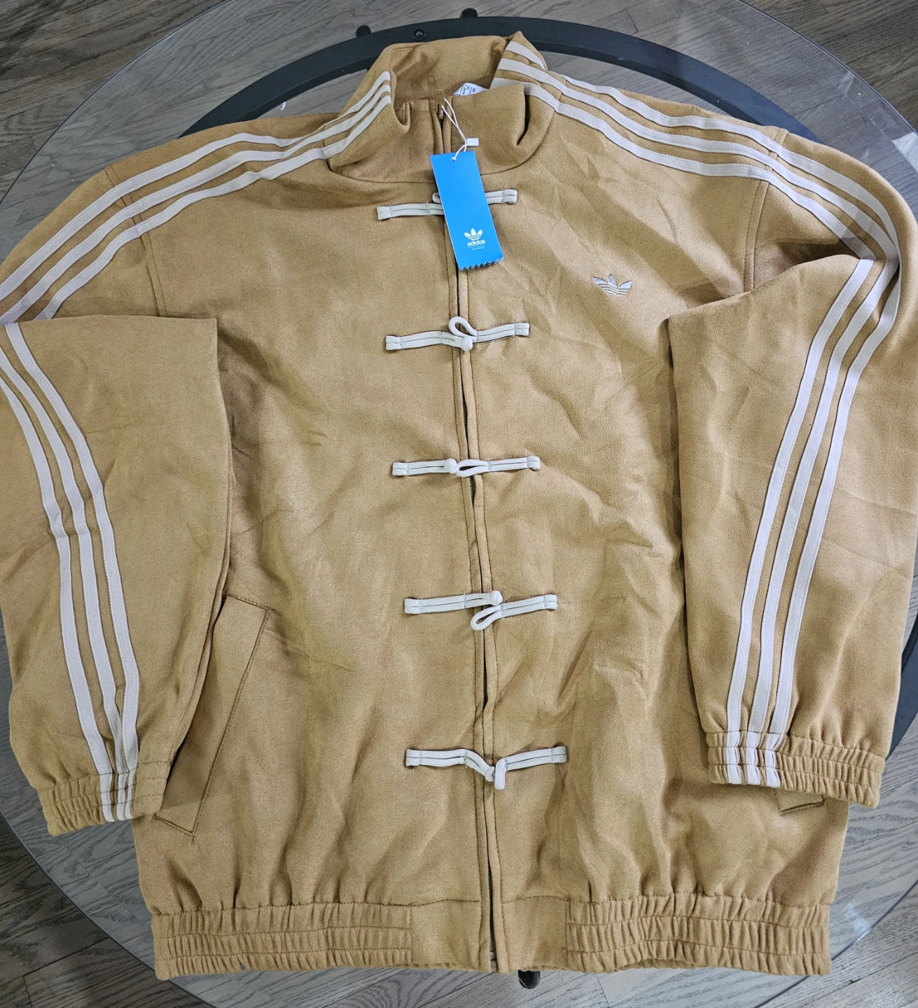Adidas Track Jacket Tan - photo 2