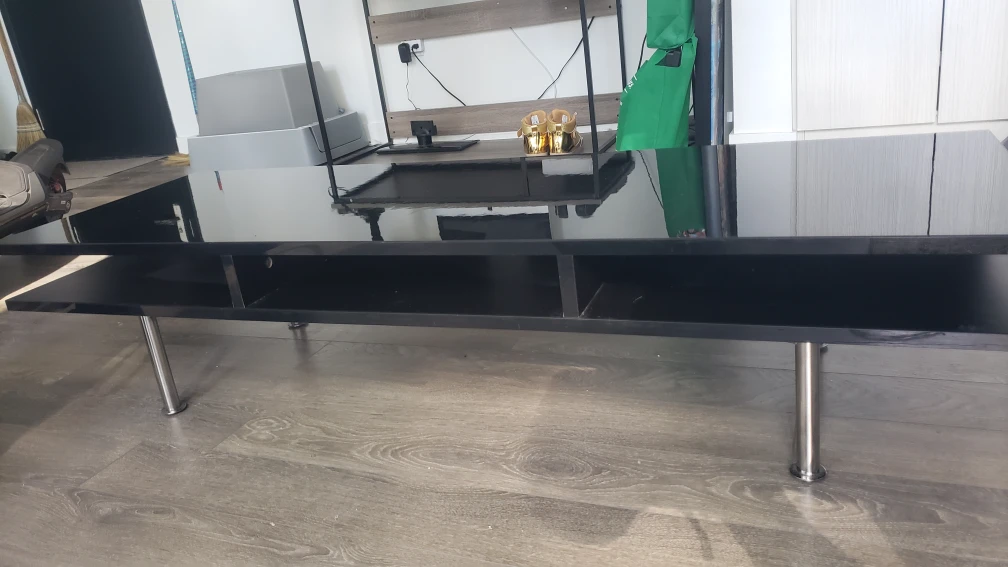 Black TV Stand with Storage