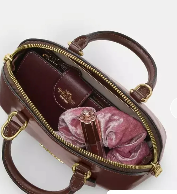 Coach Brown Leather Dome Satchel Bag - photo 4