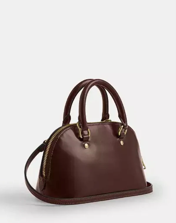 Coach Brown Leather Dome Satchel Bag - photo 5