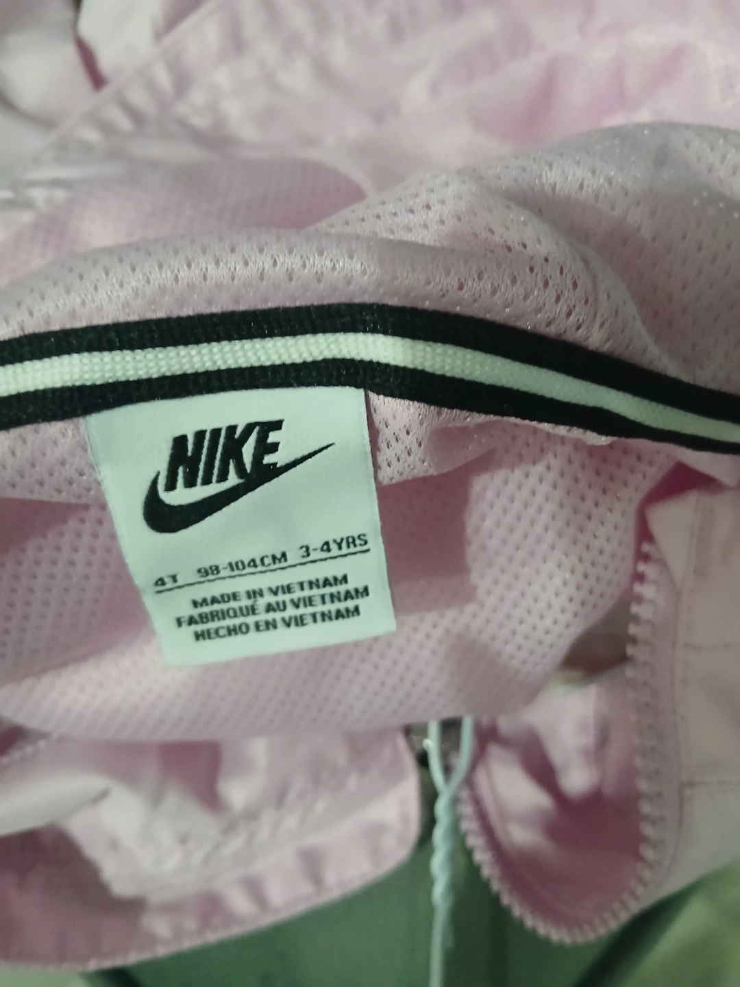 Nike  Kids Pink Hooded Windbreaker Jacket - photo 3