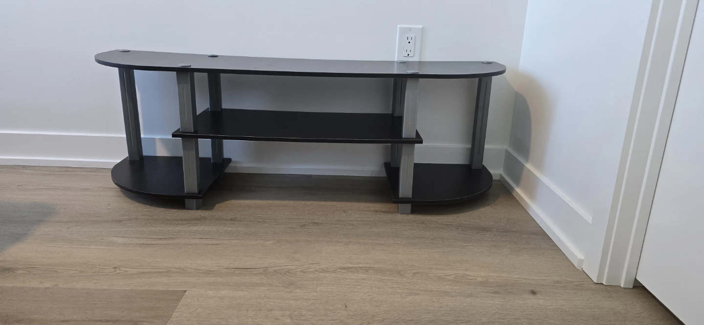 Black 3-Tier TV Stand