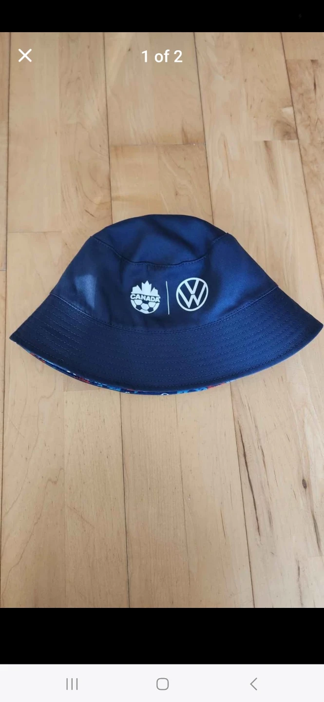Canada Soccer Navy Hawaiian Double-Sided Bucket Hat (Brand New)