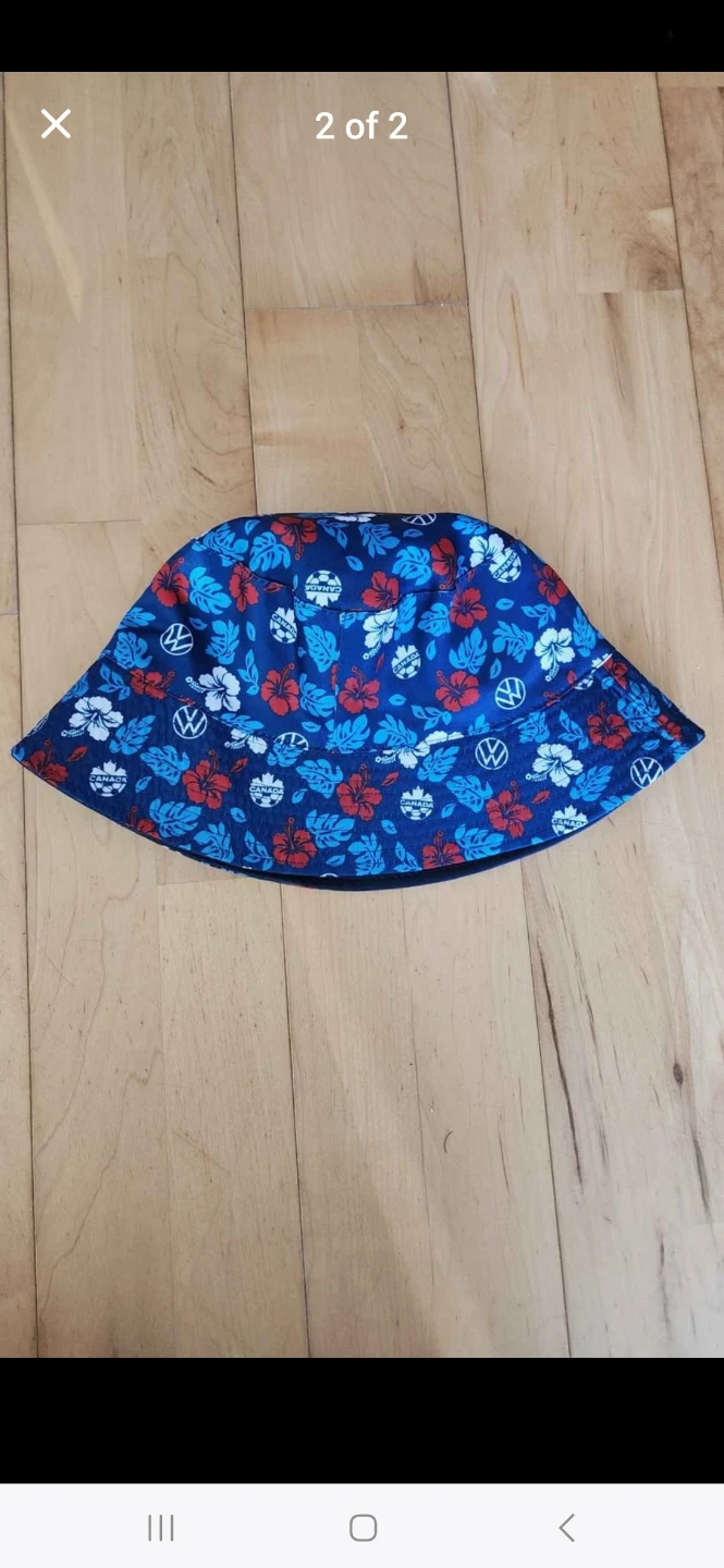 Canada Soccer Navy Hawaiian Double-Sided Bucket Hat (Brand New) - photo 2