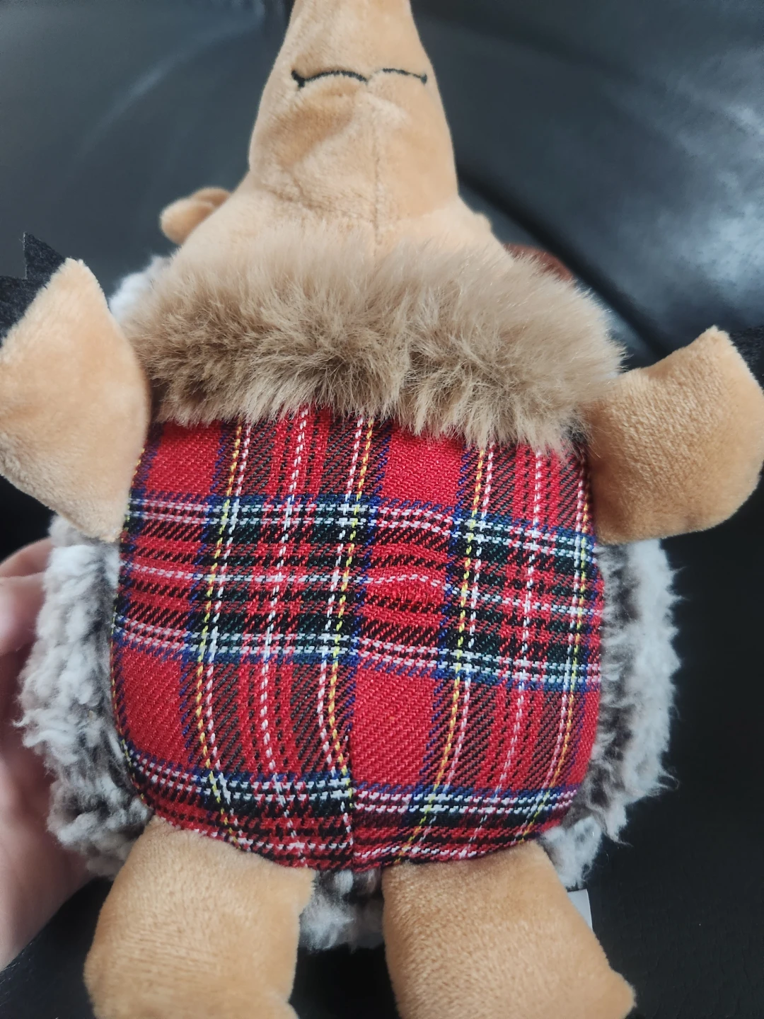 Plush Hedgehog Toy with Reindeer Antlers - photo 2