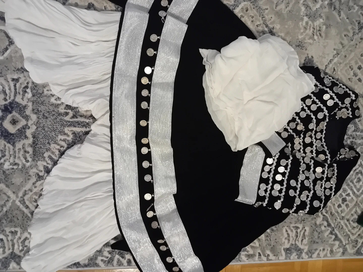 Black and Silver Embellished Traditional Outfit - photo 3