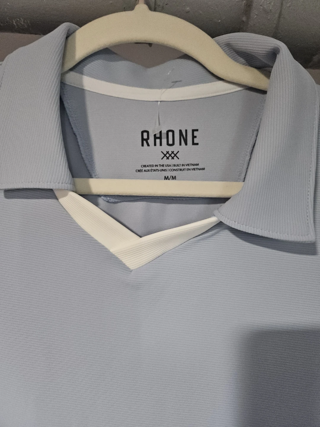 Rhône Men's Light Blue Polo Shirt - Size M/M - photo 3