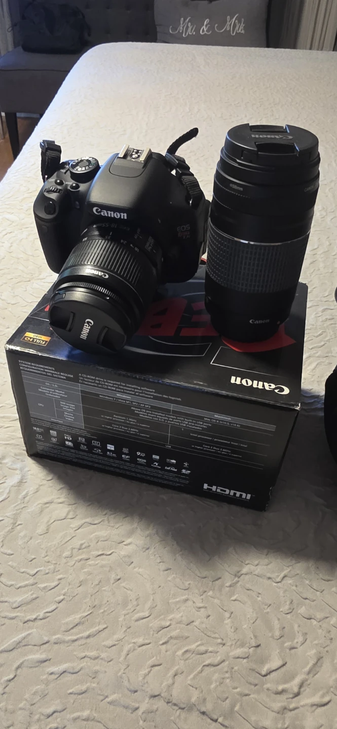 Canon EOS Rebel T3i DSLR Camera with Lens and Bag