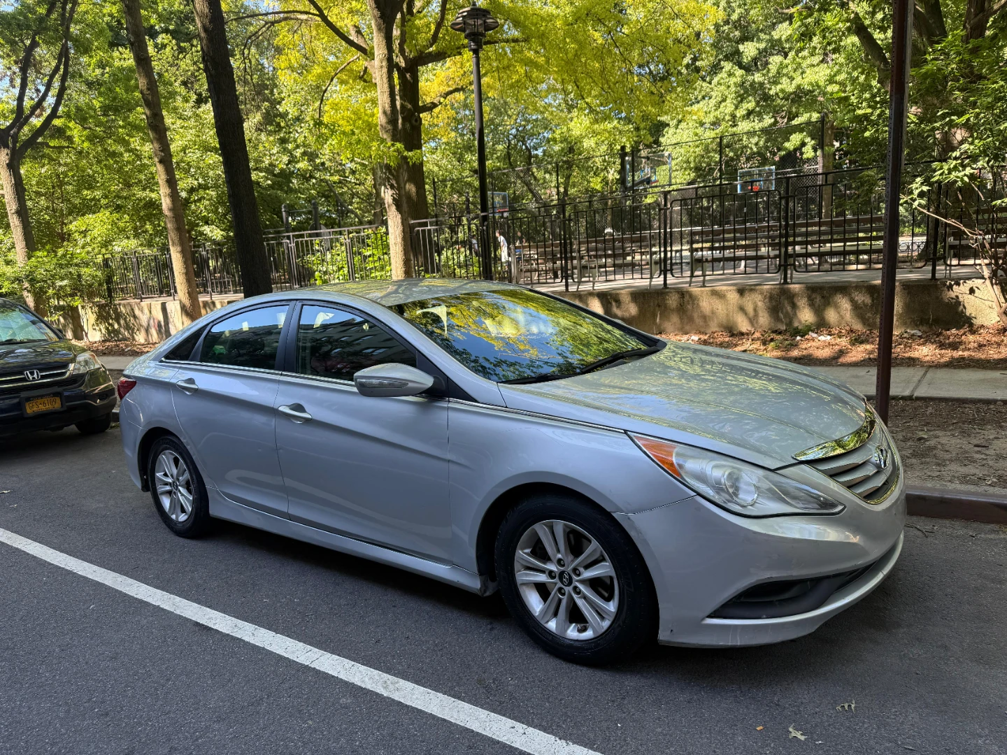 Silver Hyundai Sonata Sedan
