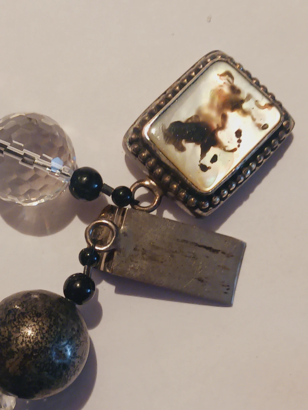 Sterling Silver & Rock Crystal Beaded Necklace with 925 Clasp - photo 4