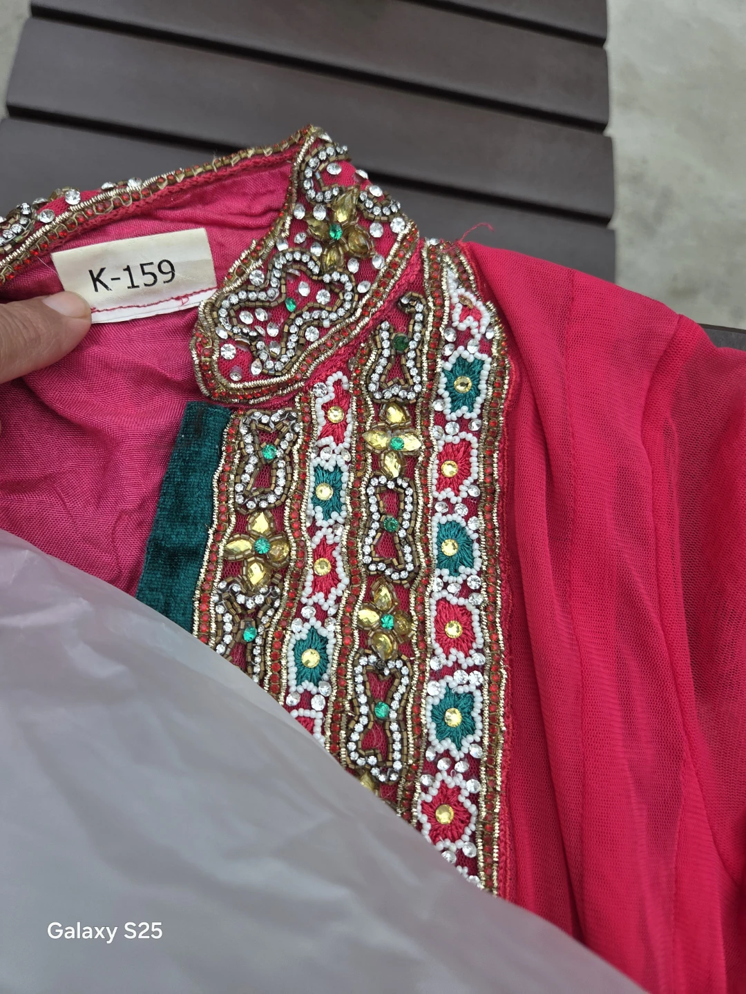 Fuchsia Embroidered Anarkali Suit with Dupatta - photo 2
