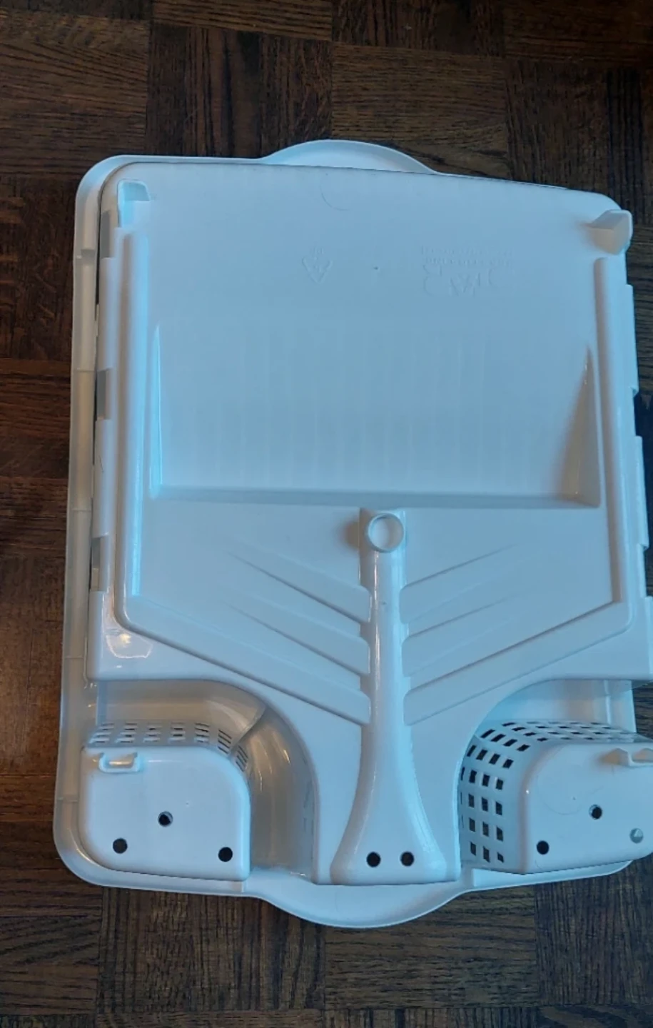 White Plastic Dish Drying Rack - photo 2