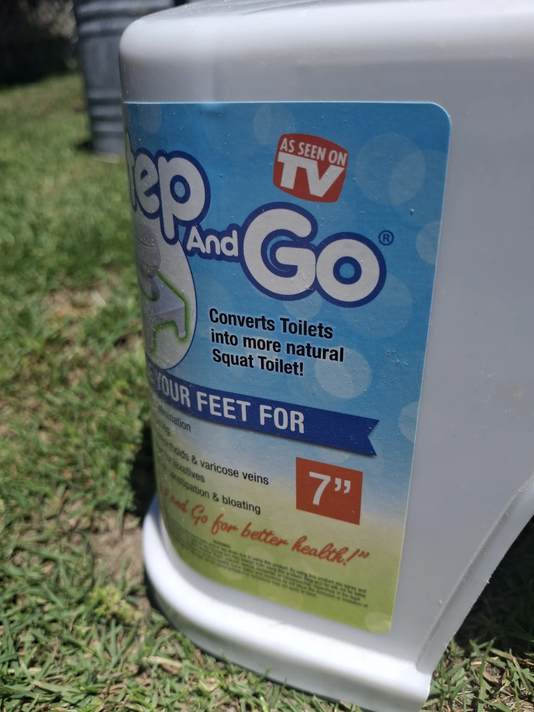 Step and Go Toilet Stool - 7" Height - photo 3