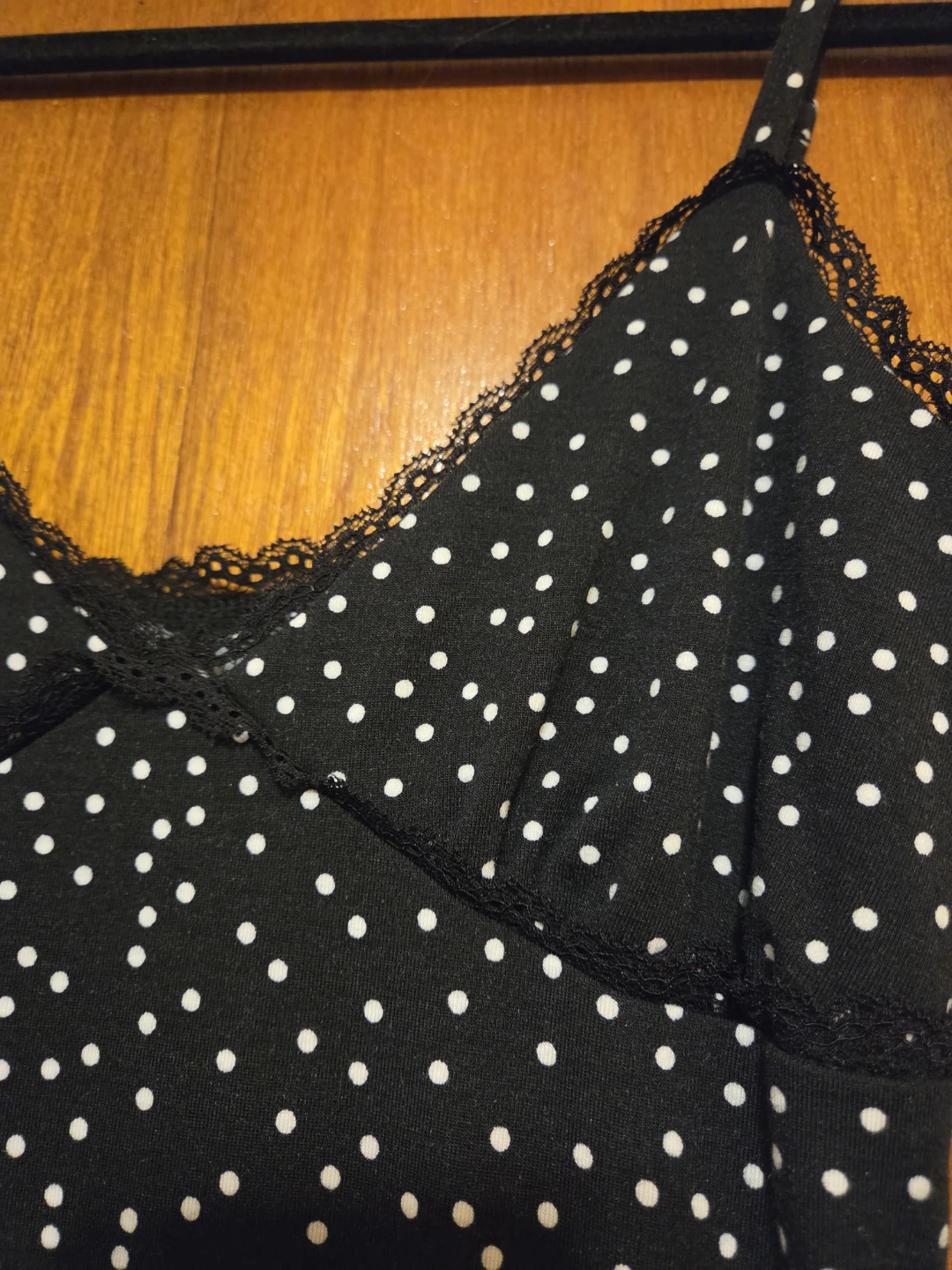 Black and white polka dot maxi dress