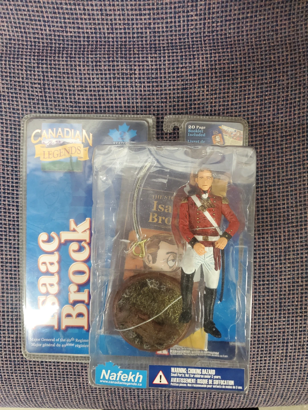Canadian Legends Isaac Brock Figure with Book
