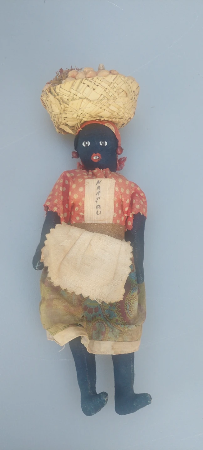 Vintage 1960s Jamaican souvenir folk art doll