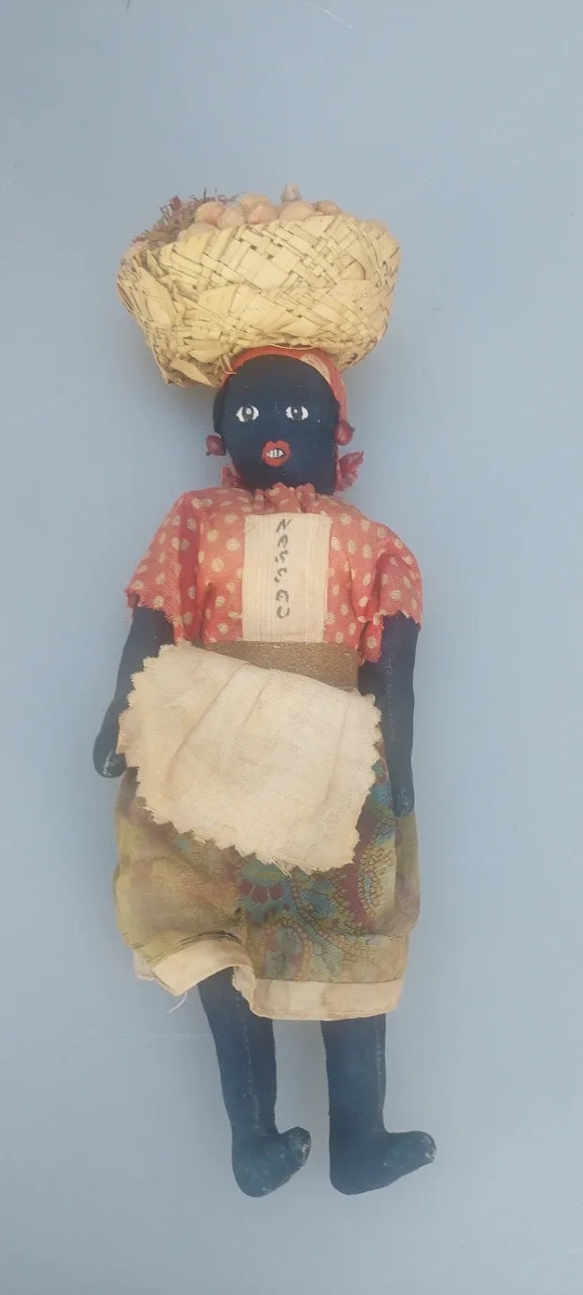 Vintage 1960s Jamaican souvenir folk art doll