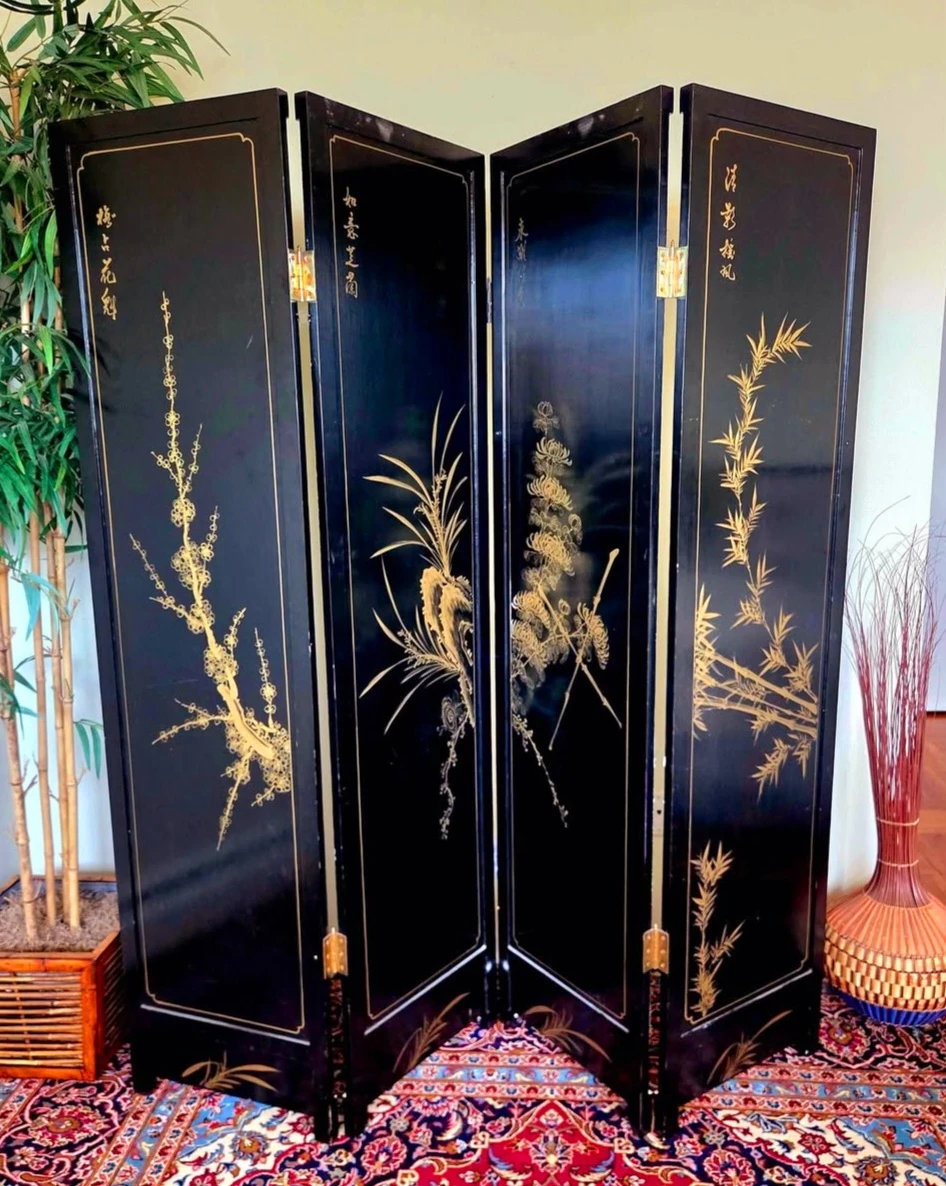 Vintage Gem Stone Double Sided Room Wall Divider From Solid Wood - photo 2