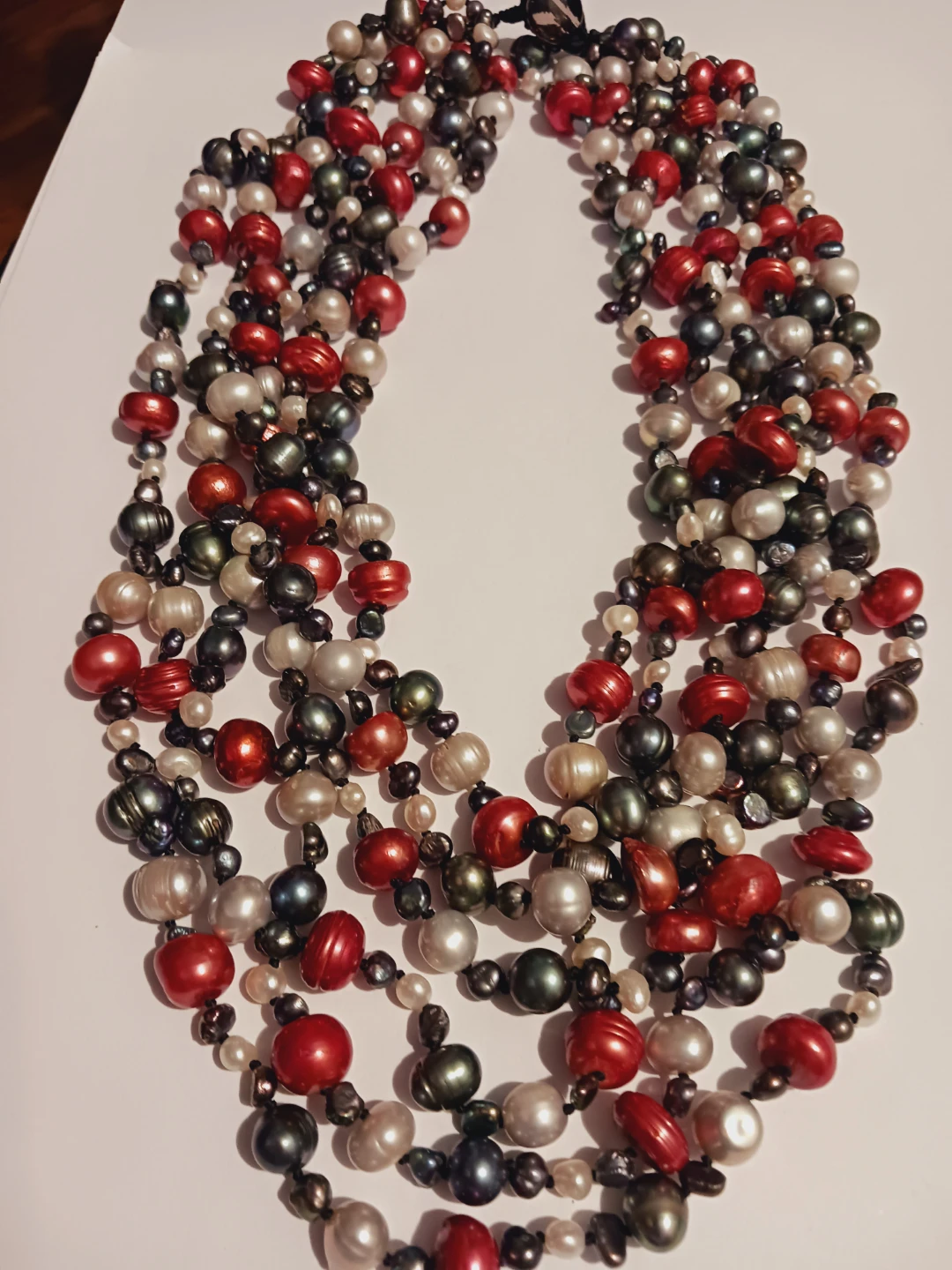 Stunning Genuine Freshwater Pearls Statement Necklace - photo 3