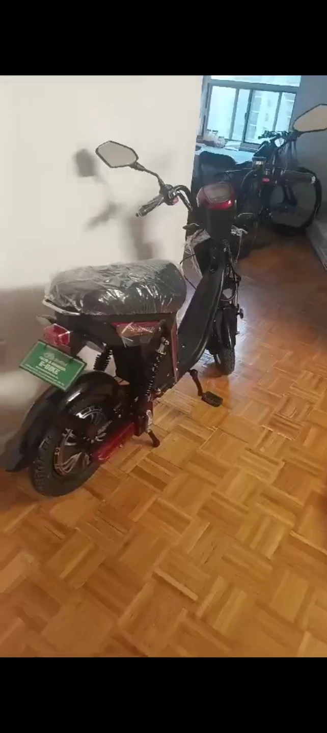 Red Electric Scooter Bike