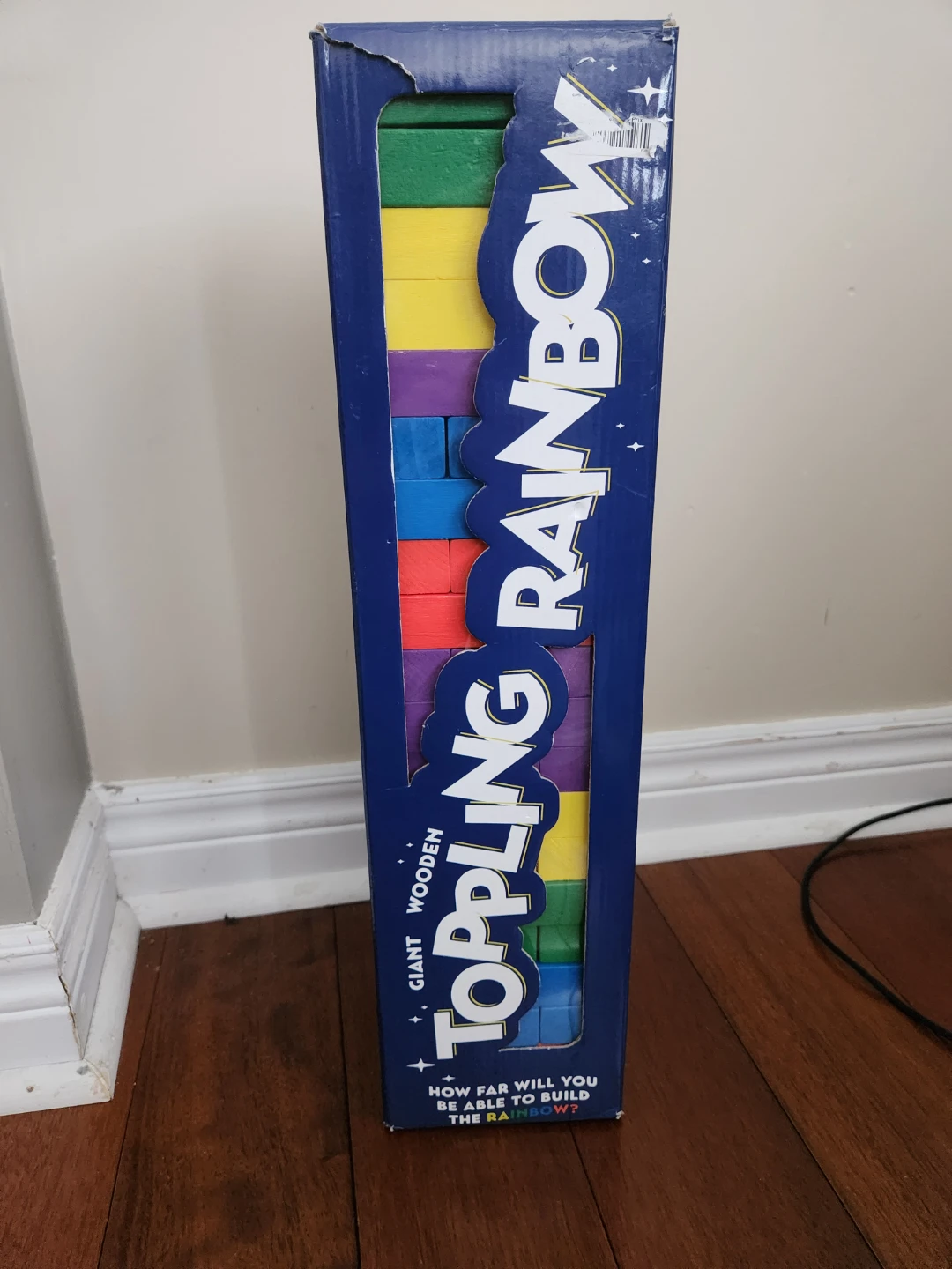 Giant Wooden Toppling Rainbow Stacking Game