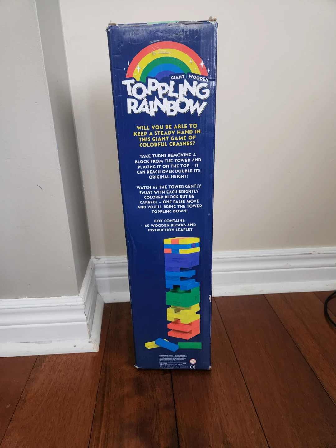 Giant Wooden Toppling Rainbow Stacking Game - photo 2