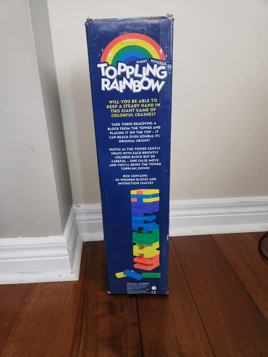 Giant Wooden Toppling Rainbow Stacking Game - photo 2