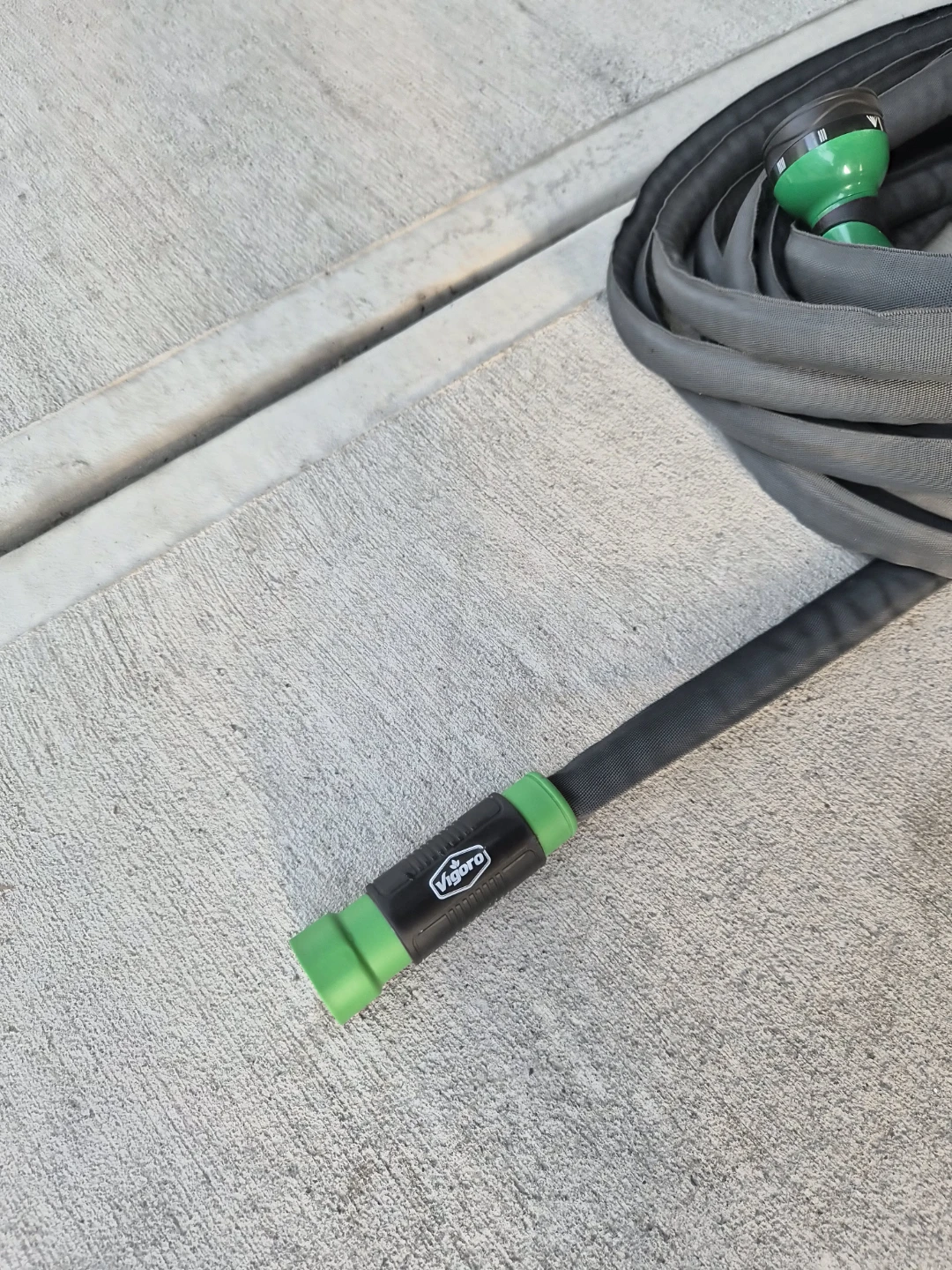 Vigoro 50' Heavy Duty Fabric Hose with Nozzle - photo 3