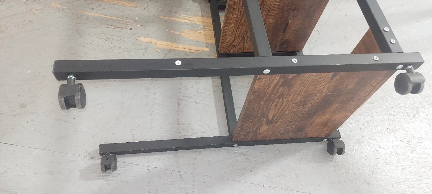Adjustable Rolling Desk with Shelves - photo 4