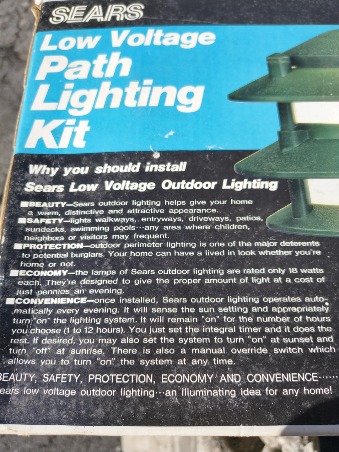 Sears low voltage path lighting kit - photo 3