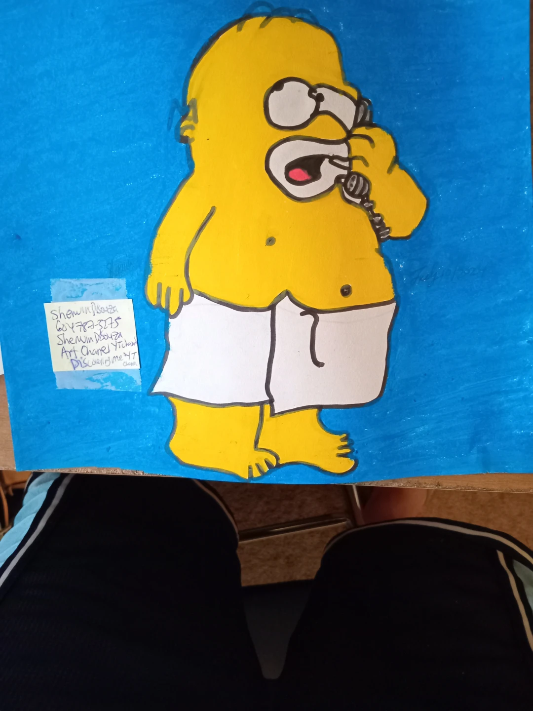 Homer Simpson Drawing by Custom Artist - photo 2