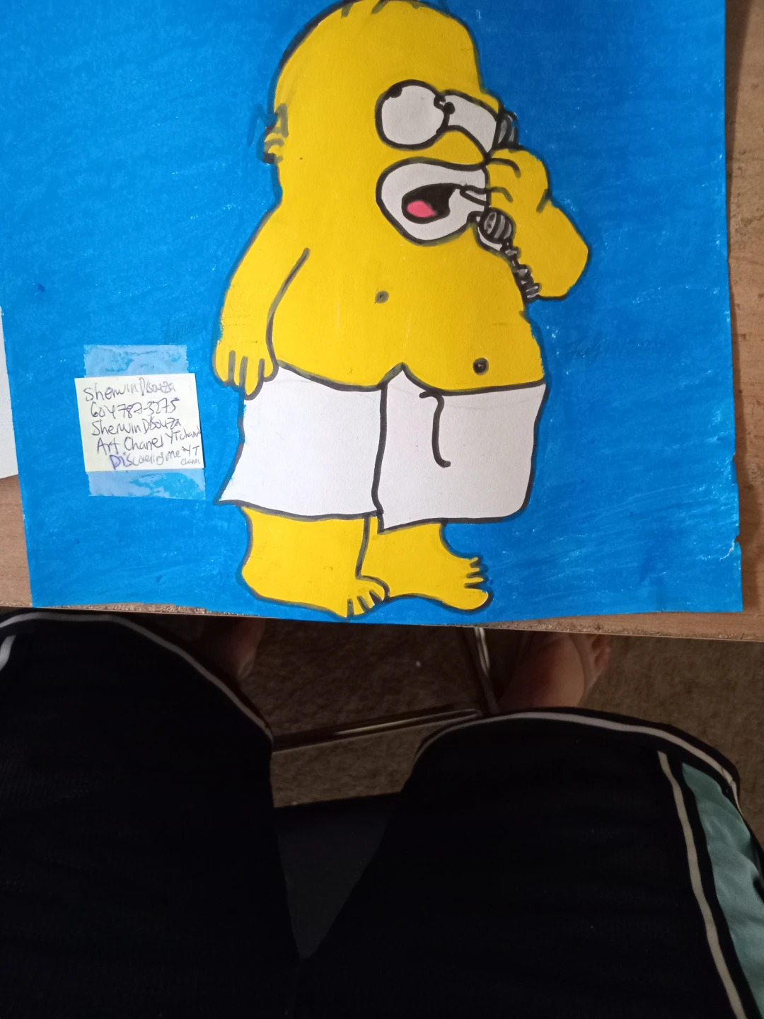 Homer Simpson Drawing by Custom Artist - photo 3