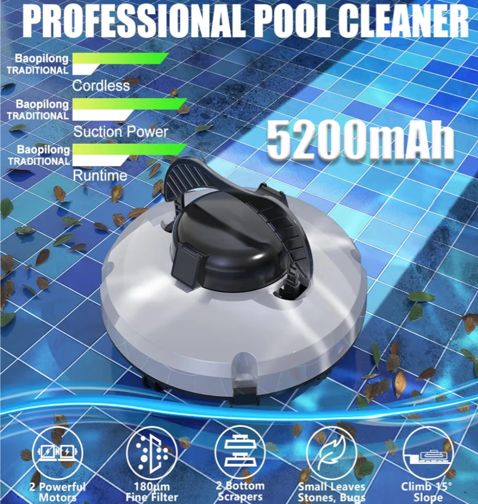 Cordless Robotic Pool Cleaner - 120 Min Runtime - photo 5
