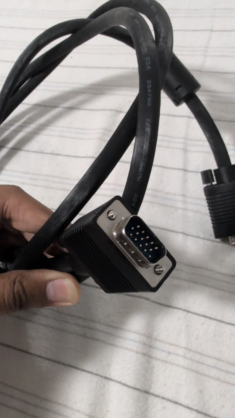 Black Heavy Duty Double end VGA Cable - photo 3