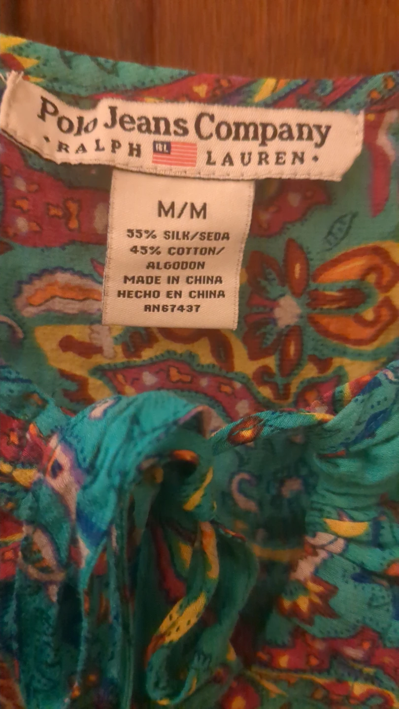 Polo Jeans Company Ralph Lauren Paisley Camisole Top M/M - photo 2