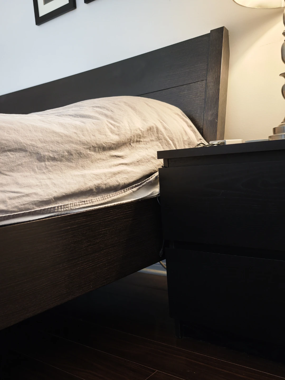Dark Wood Bed Frame - photo 3