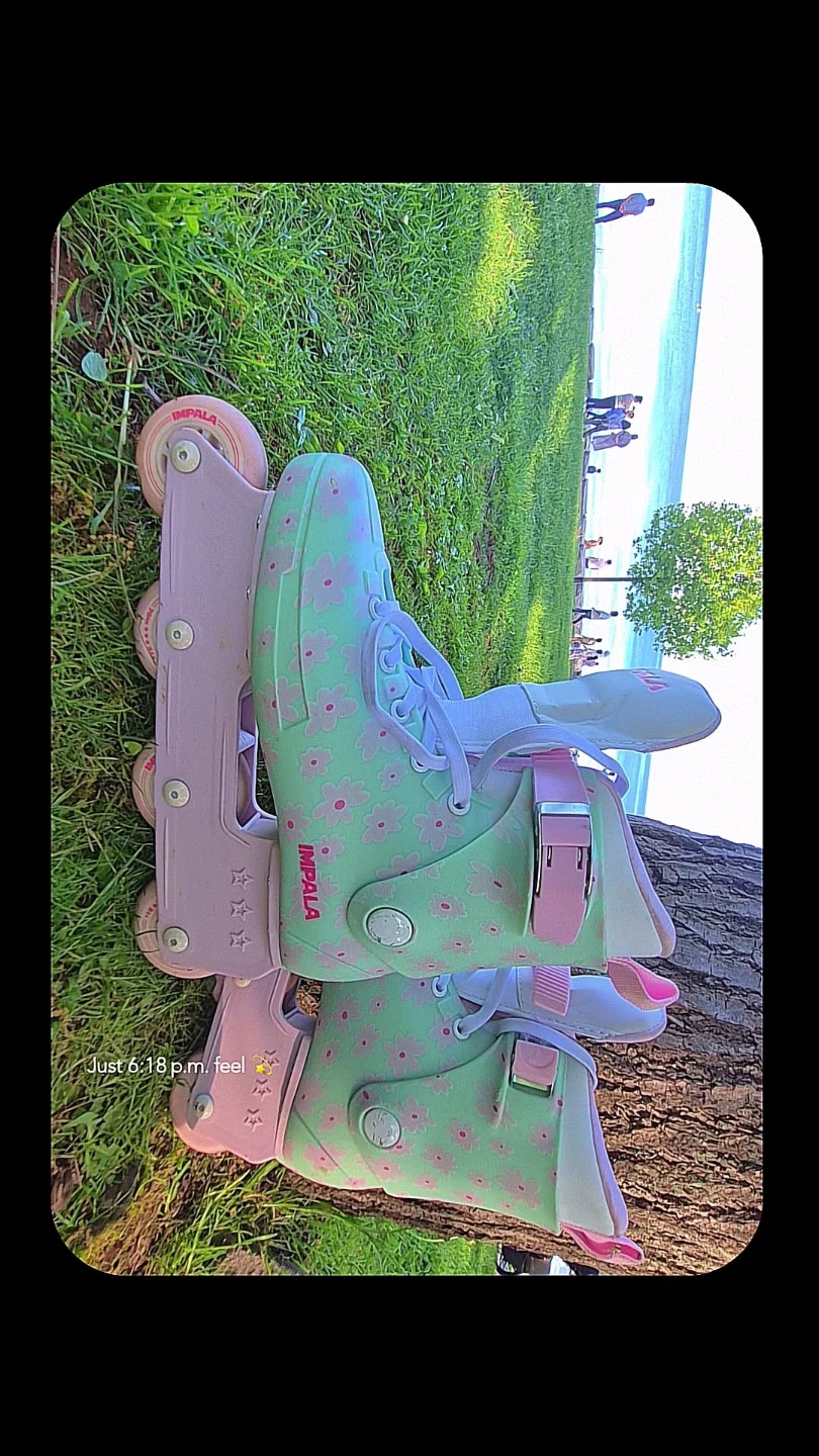 Impalla Inline Lightspeed Skate - mint flower
