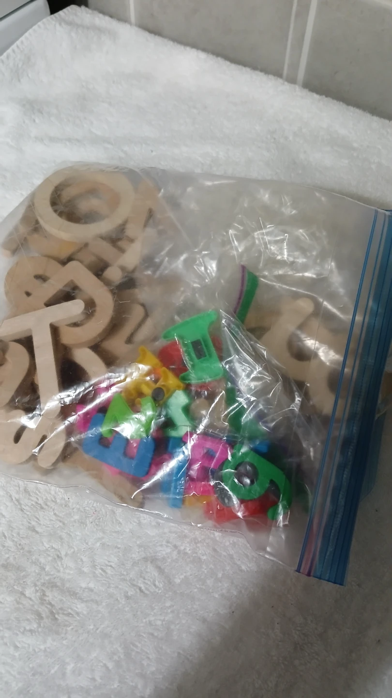 Bag of alphabet letters for $5.00