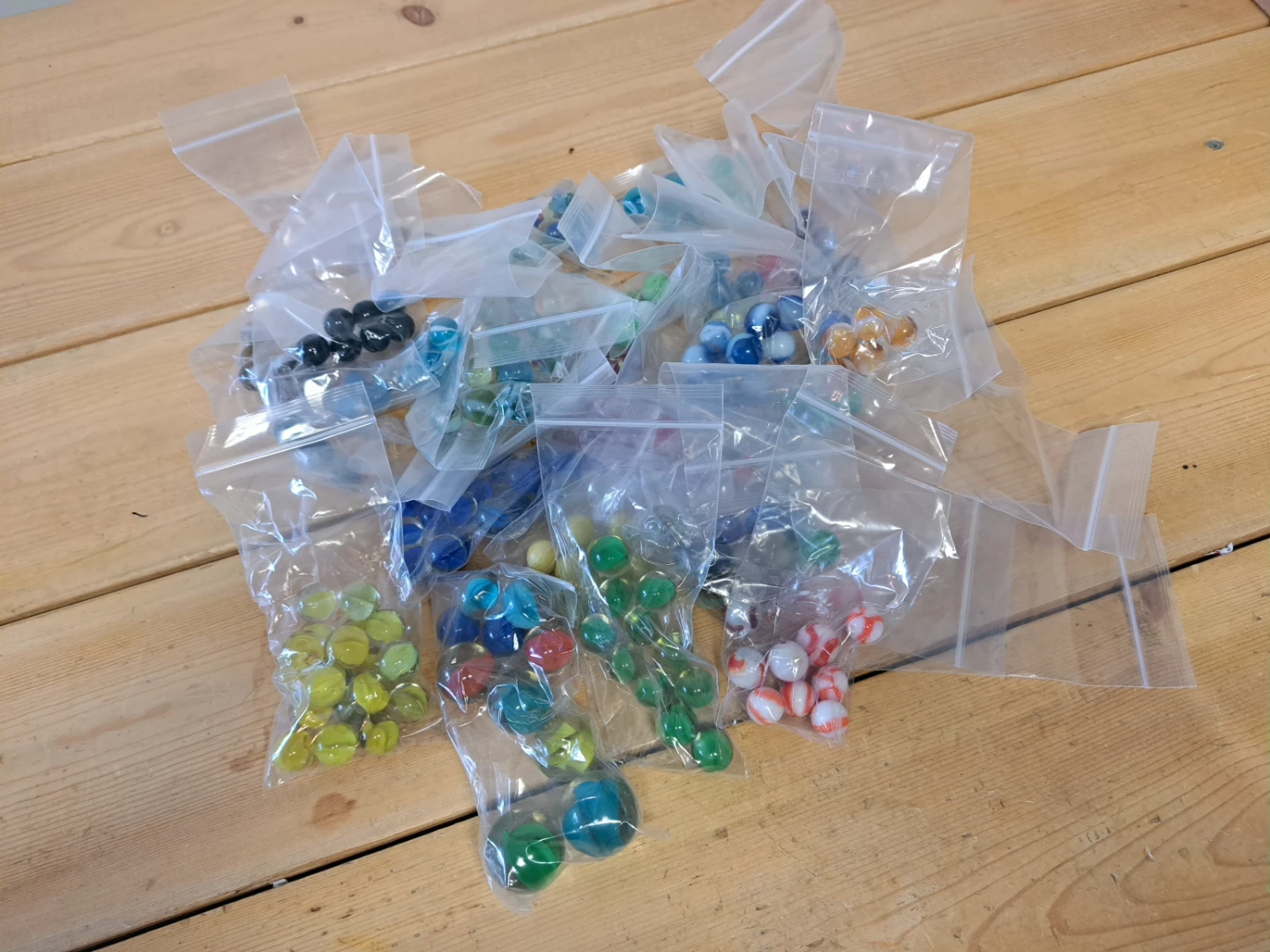 Assorted Bagged Vintage Marbles