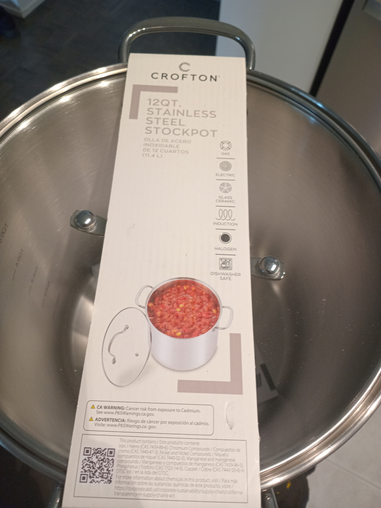 Crofton 12QT Stainless Steel Stockpot - photo 2