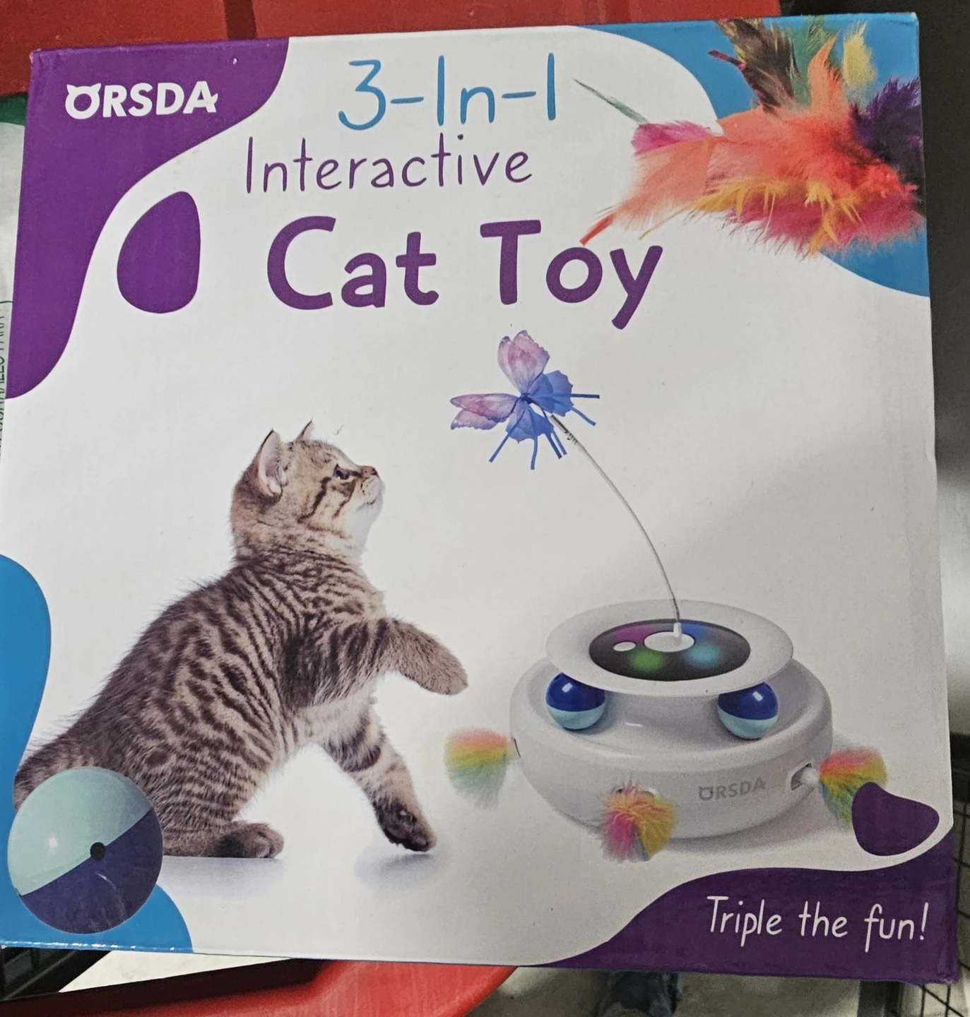ORSDA 3-in-1 Interactive Cat Toy T62